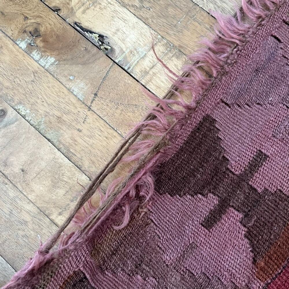 Vintage Turkish Flat Woven Rug Home Decor Wool Kilim 55x36" - Picture 3 of 9